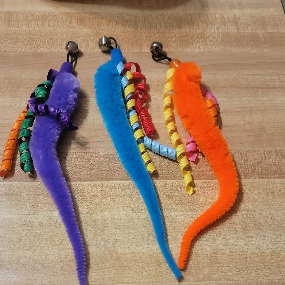 Colorful Cat Teaser Toys
